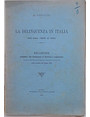 La delinquenza in Italia dallanno 1906 al 1911.