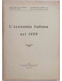 Leconomia italiana nel 1929.