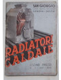 Radiatori Caldaie. San Giorgio Genova. Listino n 311. 1 Maggio 1940.