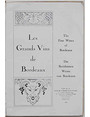 Les Grands Vins de Bordeaux.