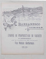 Cantina Sociale di Barbaresco fondata nel 1894. Vino Nebiolo (Barbaresco). Prezzi per lanno 1898.