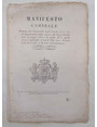 Manifesto Camerale Portante che il prescritto dagli articoli 102 e 104...  applicabile ai quarti delle ruote de carri tirati da cavalli, o da muli indistintamente --- Manifesto Camerale Portante che le disposizioni... dovranno pur anche osservarsi rigua