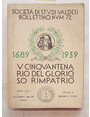 1689 - 1939. V Cinquantenario del Glorioso Rimpatrio.